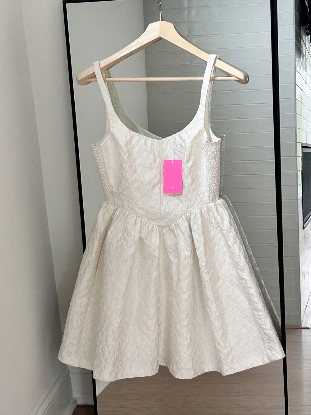 Amanda Uprichard Waverly Jacquard Mini Dress Graduation Wedding AS IS